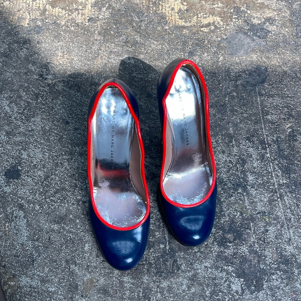 MARC BY‎ MARC JACOBS SPAZZ NIGHT CANGURO LOBSTER PUMPS SIZE 36 made in Italy H04